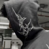 AFTER-DEATH ZIP HOODIE – DARK ASH