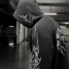 AFTER-DEATH ZIP HOODIE – DARK ASH