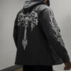 AFTER-DEATH ZIP HOODIE – DARK ASH