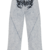 Night Frost Denims(Black Embroidered Design)