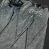 Night Frost Denims(White Embroidered Design)