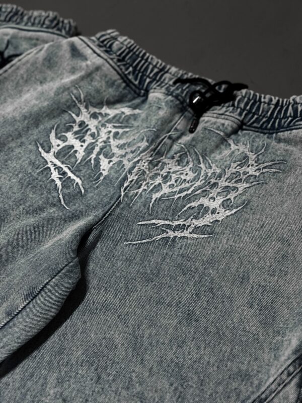 Night Frost Denims(White Embroidered Design)