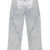 Night Frost Denims(White Embroidered Design)