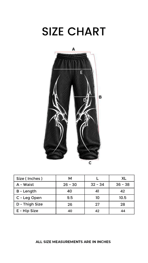 hf-pant-size-chart HOLLOWFANG Pant