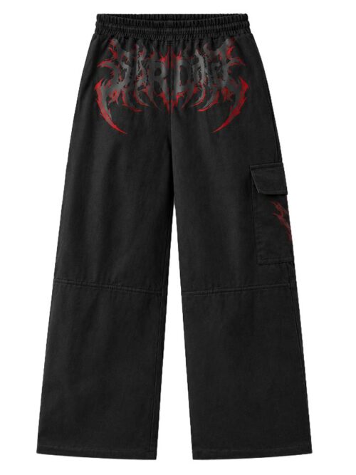 Bloodveil Baggy Cargo Pant (Black)